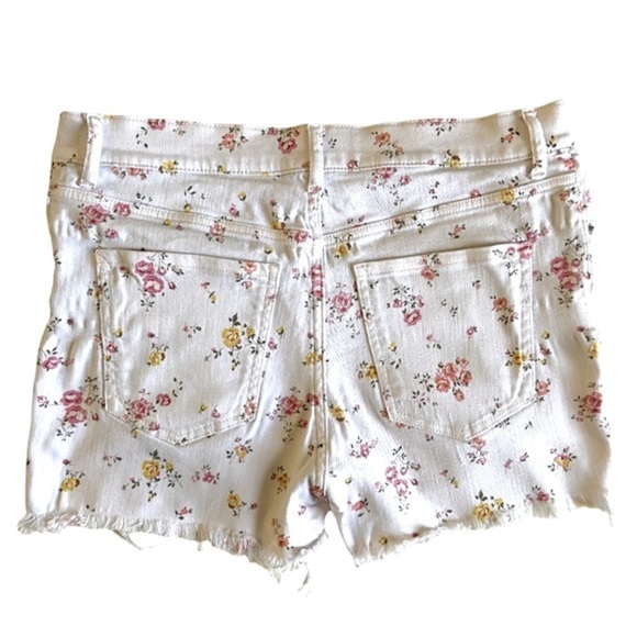 Express • Vintage High Rise Floral Denim Shorts • Size 8 - Picture 10 of 10